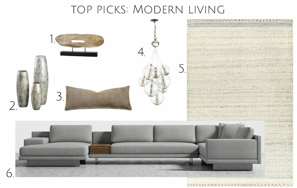 Top picks for a modern living room interior design