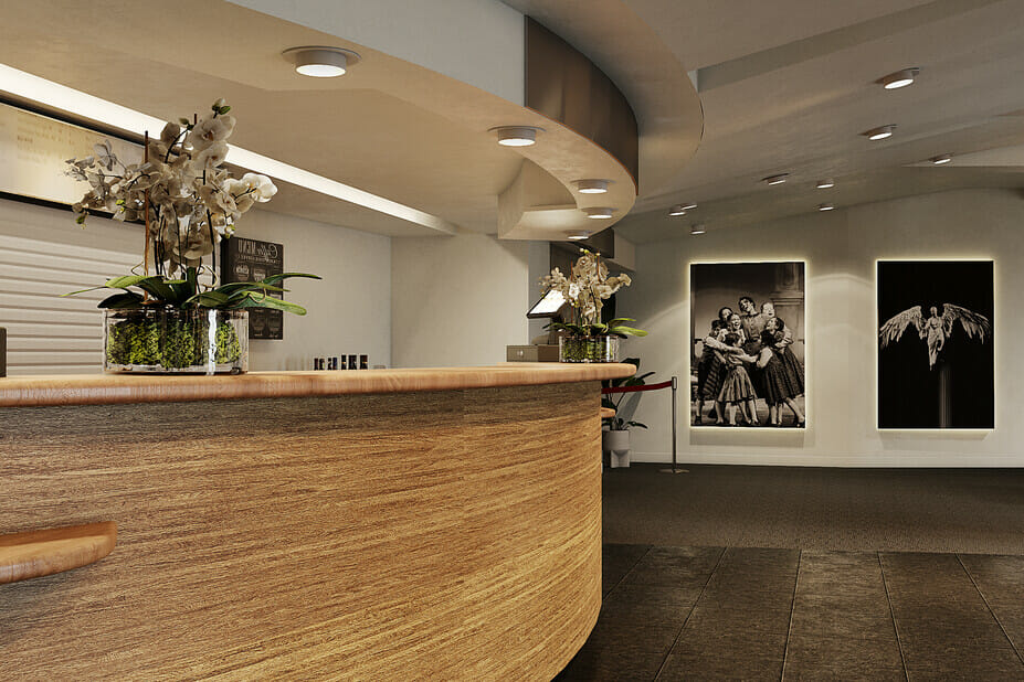 lobby wall design and decoration
