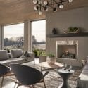 minimal living room by top interior designers in greensboro - allen and james
