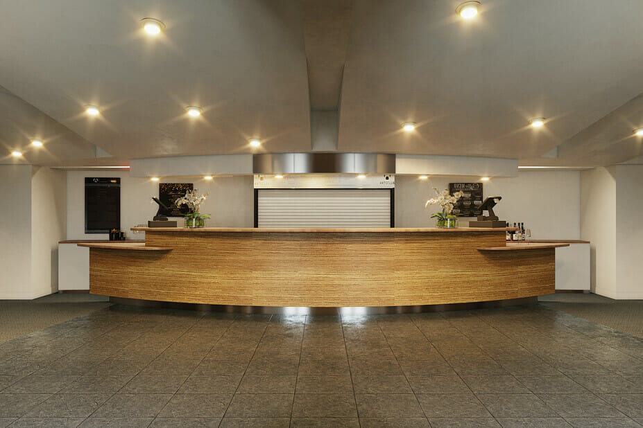 design de interiores de lobby de teatro - Drew F