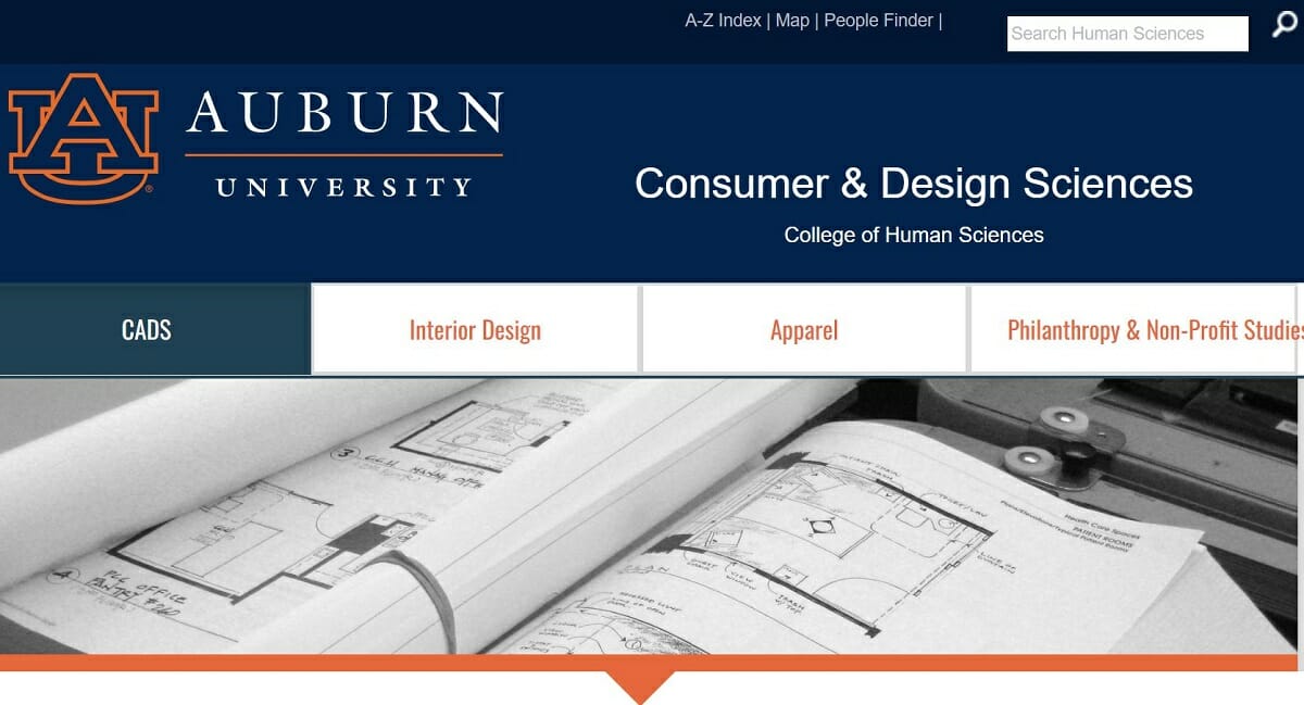 Auburn University - interior design schools online