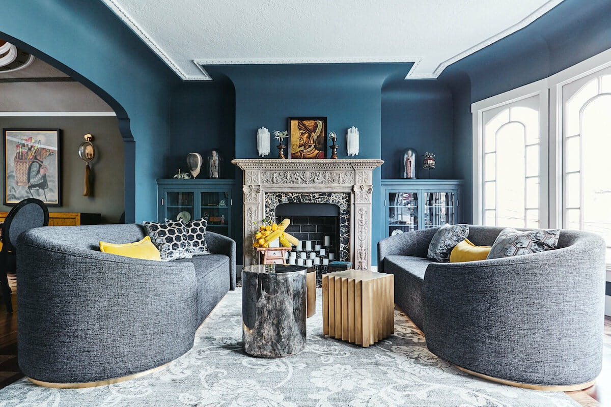 Bold living room by top san francisco inteiror designers - Noz Design