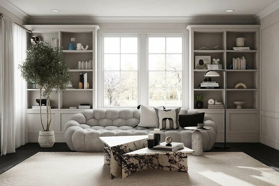 Contemporary glam interior design ideas by Decorilla