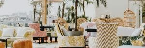 Eclectic front porch hotel interior design - Muse