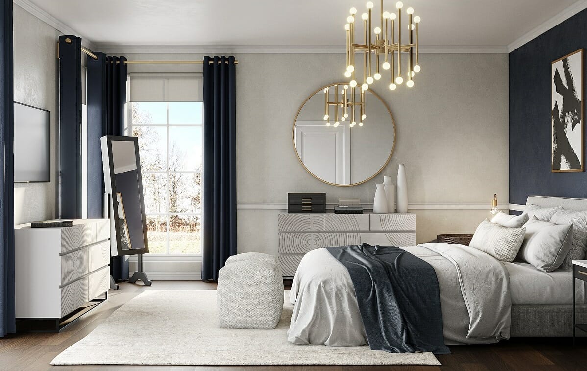 Harmonious bedroom shows what is interior design - Selma A