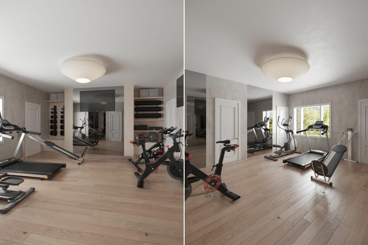 Home gym interior renovation - Laura A