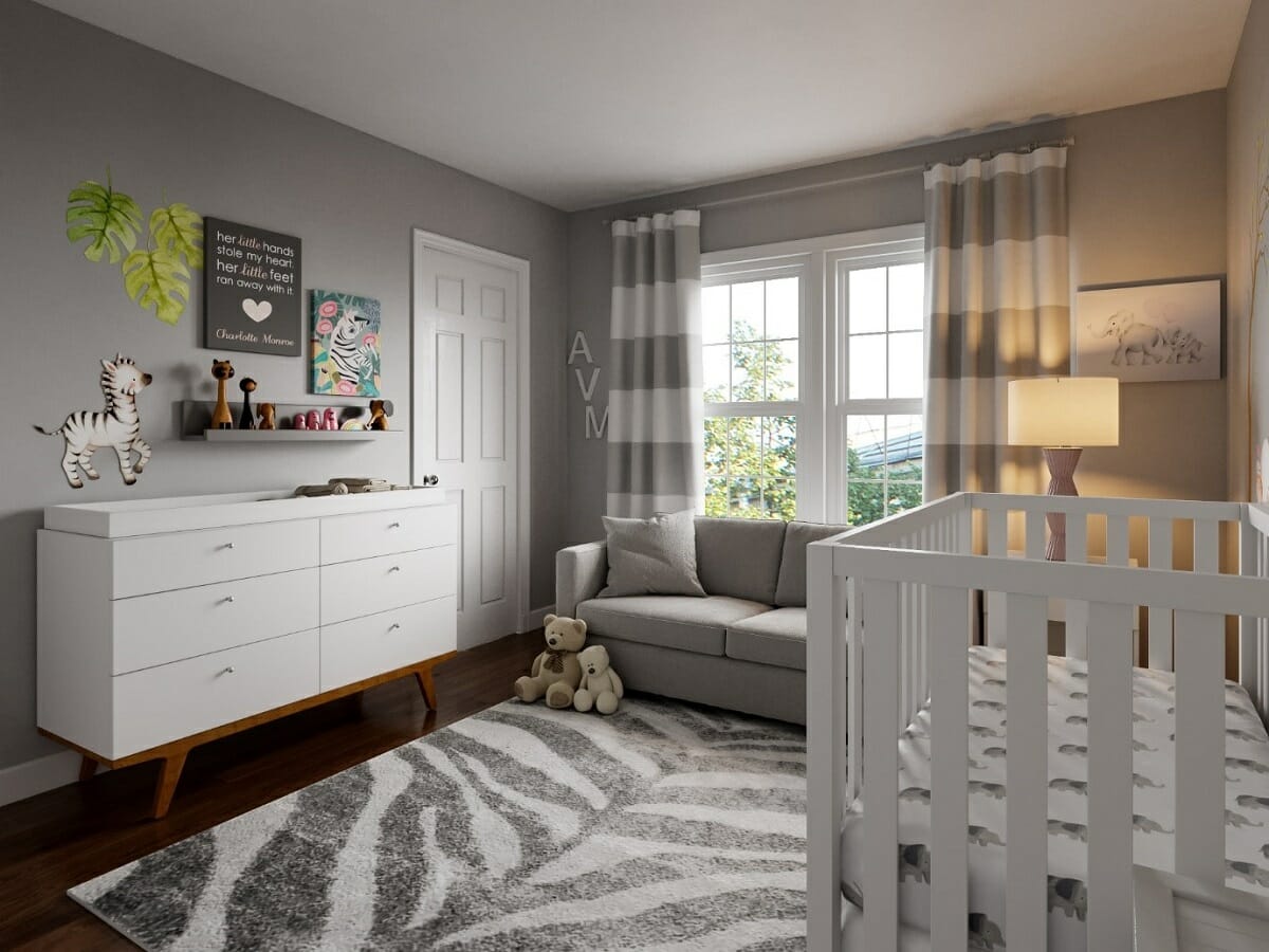 Neutral gray nursery - Wanda P