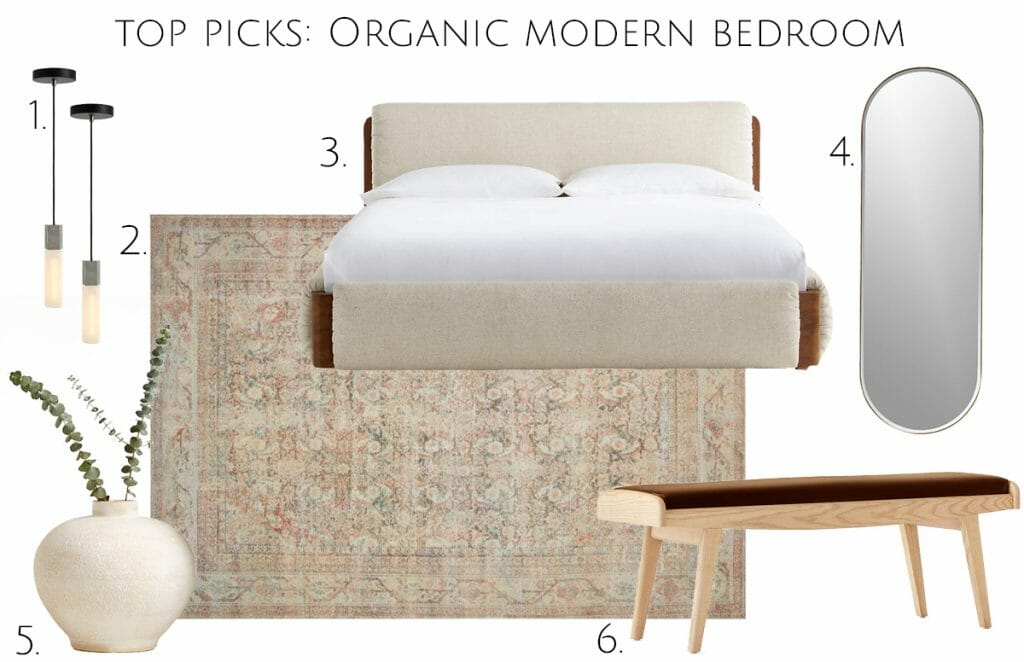 Before & After Organic Modern Bedroom with Sitting Area Decorilla