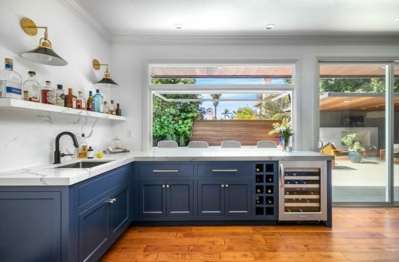 Top San Diego Interior Designers Blue Eclectic Kitchen-10-Jacki