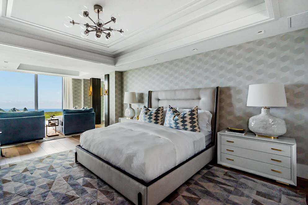 Transitional bedroom design by Decorilla interior decorator San Francisco