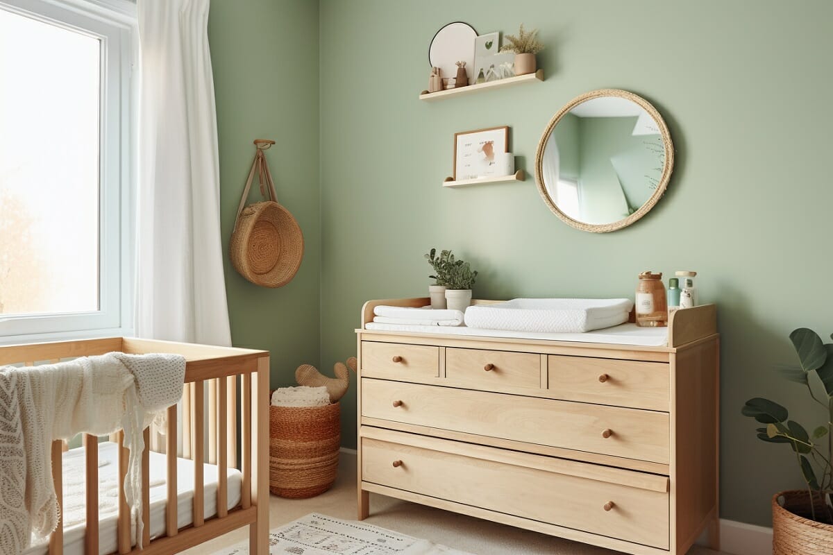 Unisex and gender neutral nursery ideas for a change table and gallery wall