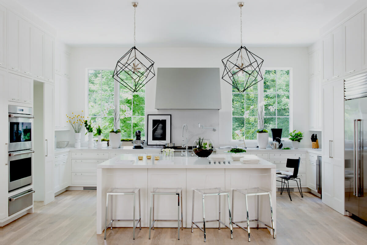 bright white kitchen by Decorilla's top Rochester NY interior designers