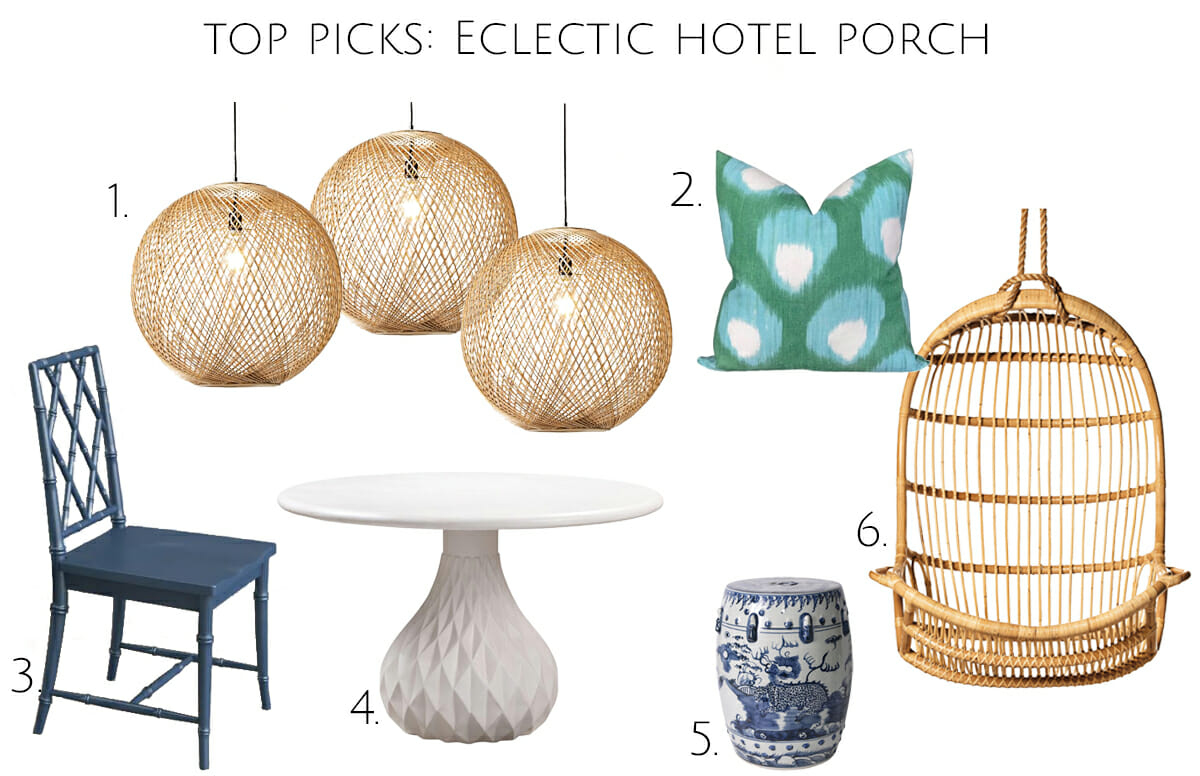 top picks for an eclectic hotel with a porch