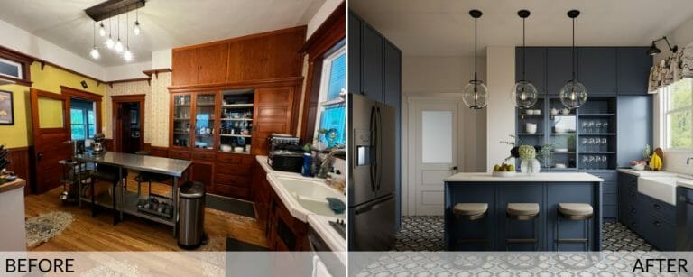 Before and After: Modern Vintage Kitchen Remodel - Decorilla Online ...