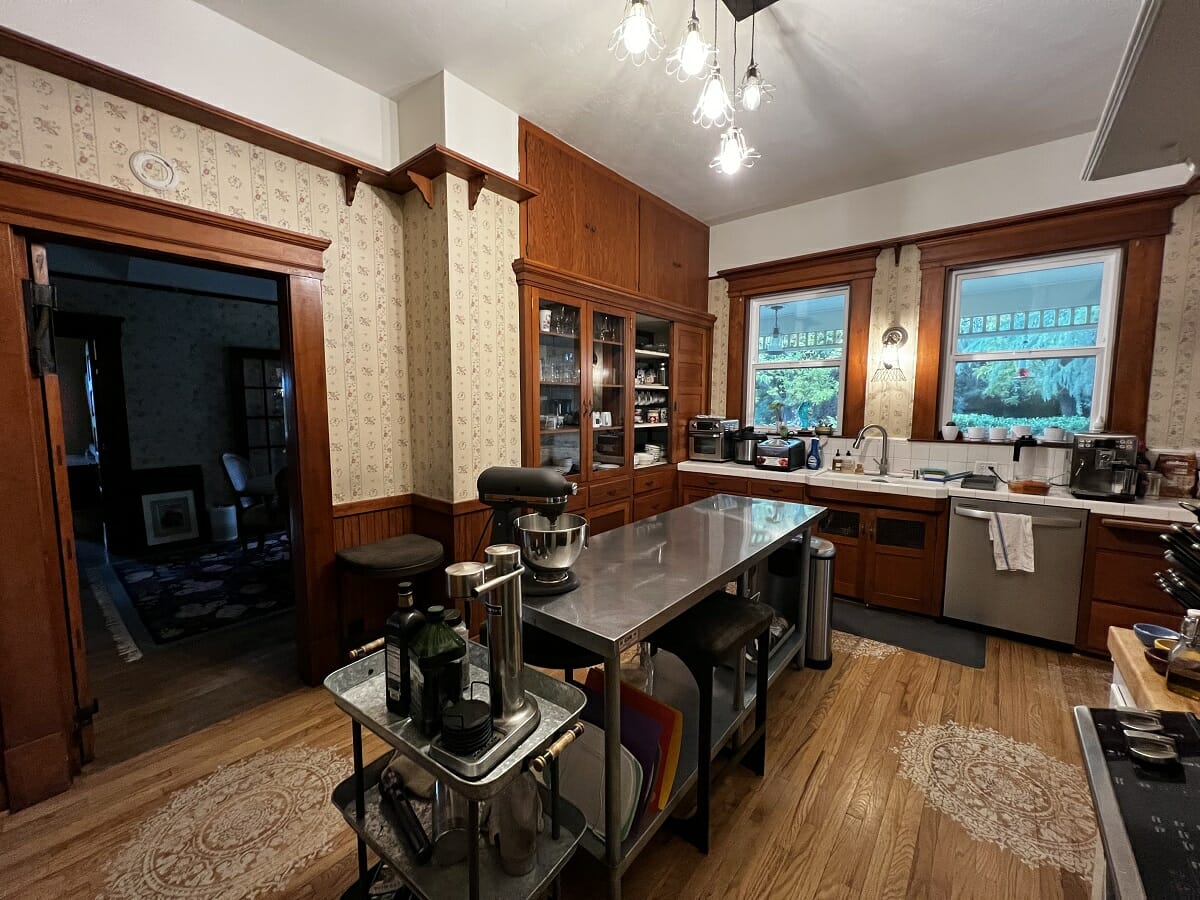 Before the modern vintage kitchen makeover