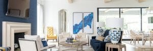 Contemporary family room furniture - Traci Connel Interiors