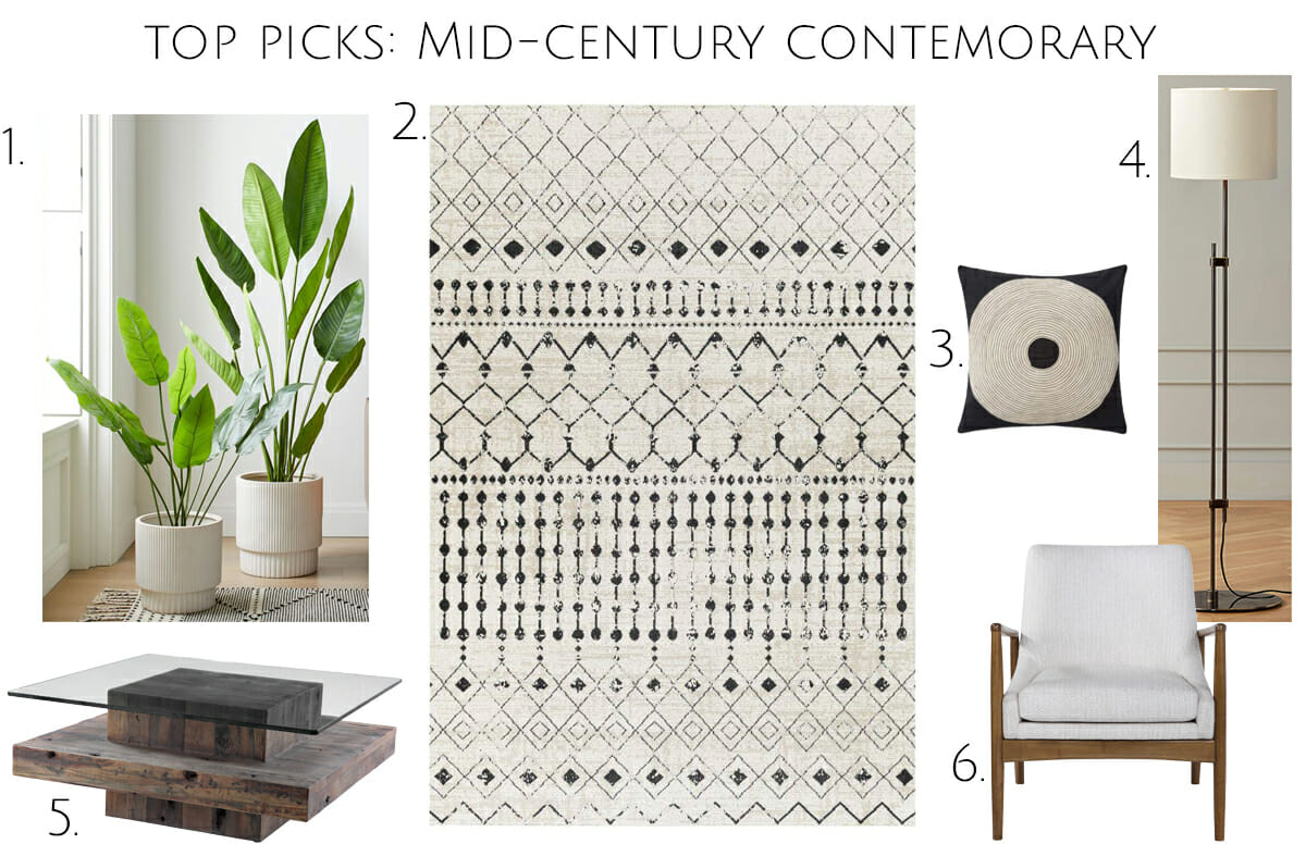 Contemporary mid century modern living room top picks