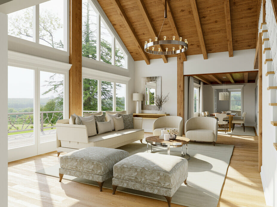 Contemporary rustic living room ideas - Selma A