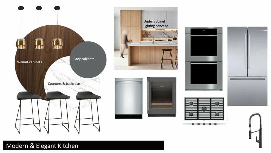 Decorilla modern kitchen design mood board