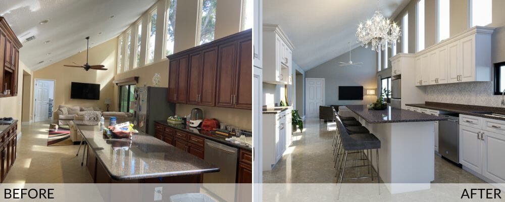 Small kitchen remodel before and after - Wanda P