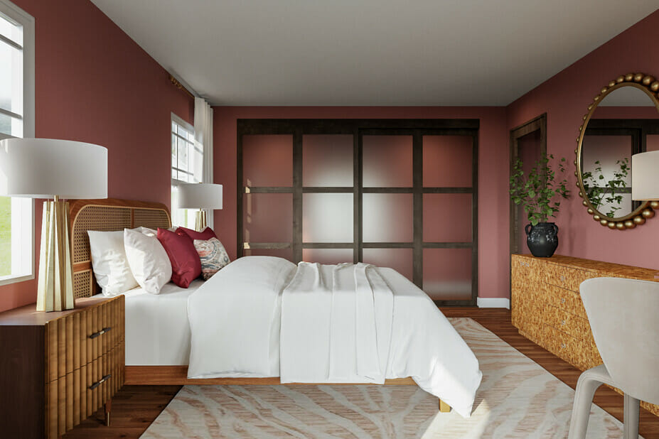 Spanish Revival bedroom interior - Drew F