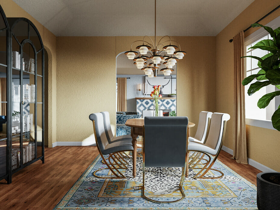 Spanish Revival dining room interior - Drew F