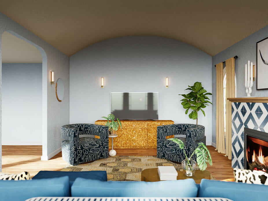 Spanish Revival living room - Drew F