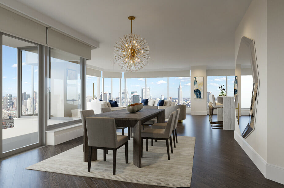 Contemporary glam dining room - Wanda P