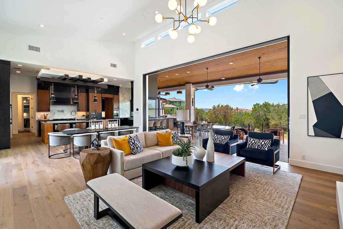 Contemporary open living by Decorilla Lake Tahoe interior designers