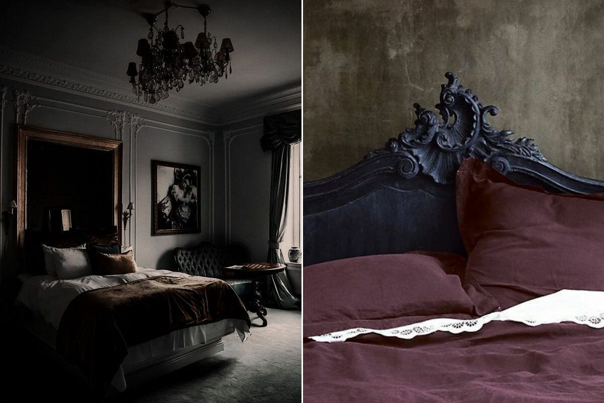 Gothic Halloween bedroom décor ideas