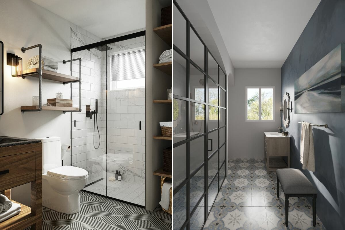 Industrial bathroom tile trends 2023