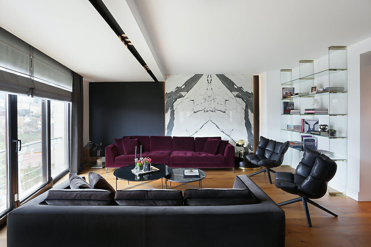 Living Room by one of the top Montecito interior decorators - Meric S