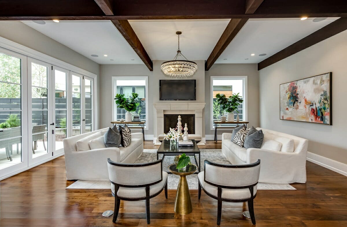 Living room by one of the best interior designers in Denver CO - Aneka Kerlin
