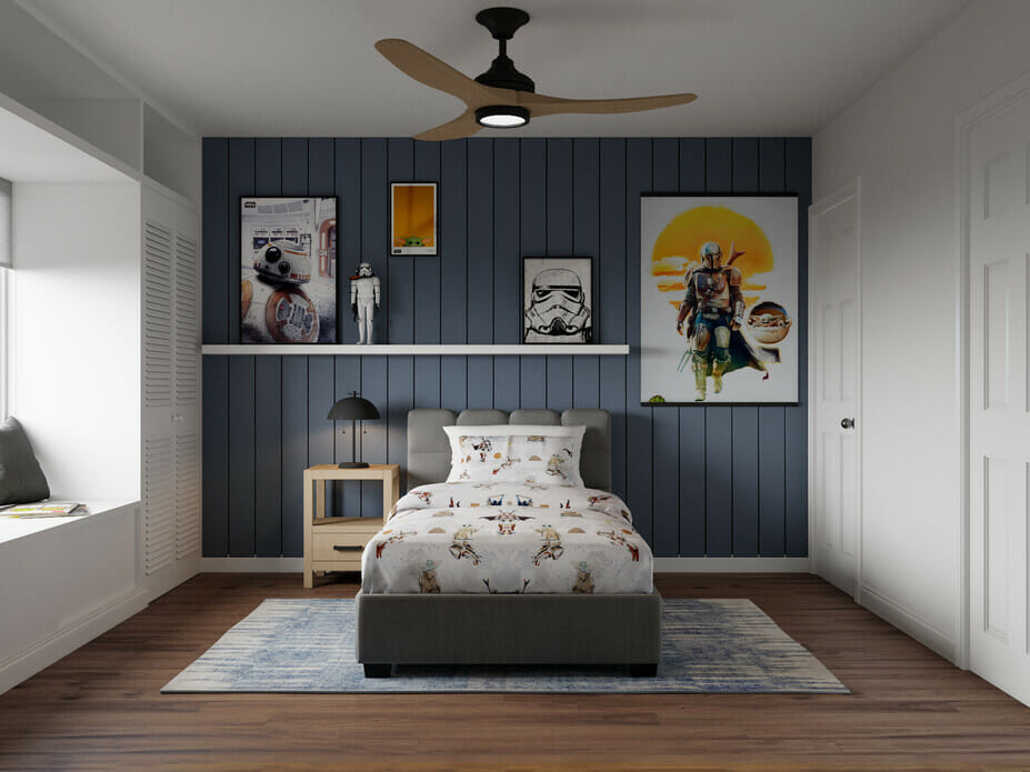 Modern farmhouse kids room design