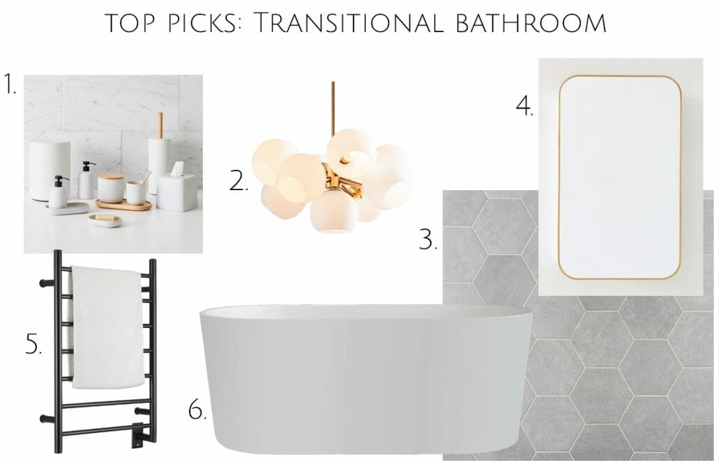 Before & After: Transitional Master Bathroom - Decorilla Online ...