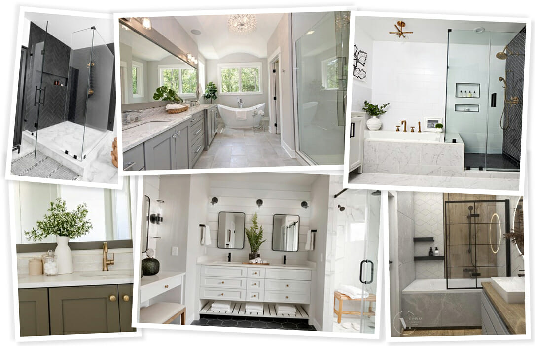 Transitional master bathroom ideas and inspiration