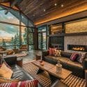 modern cabin by Lake tahoe interior designers
