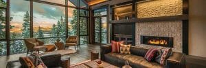 modern cabin by Lake tahoe interior designers