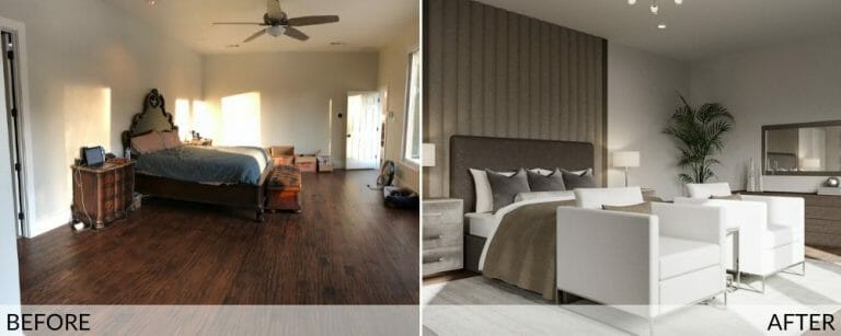 Before & After: Covetable Contemporary Master Bedroom Design ...