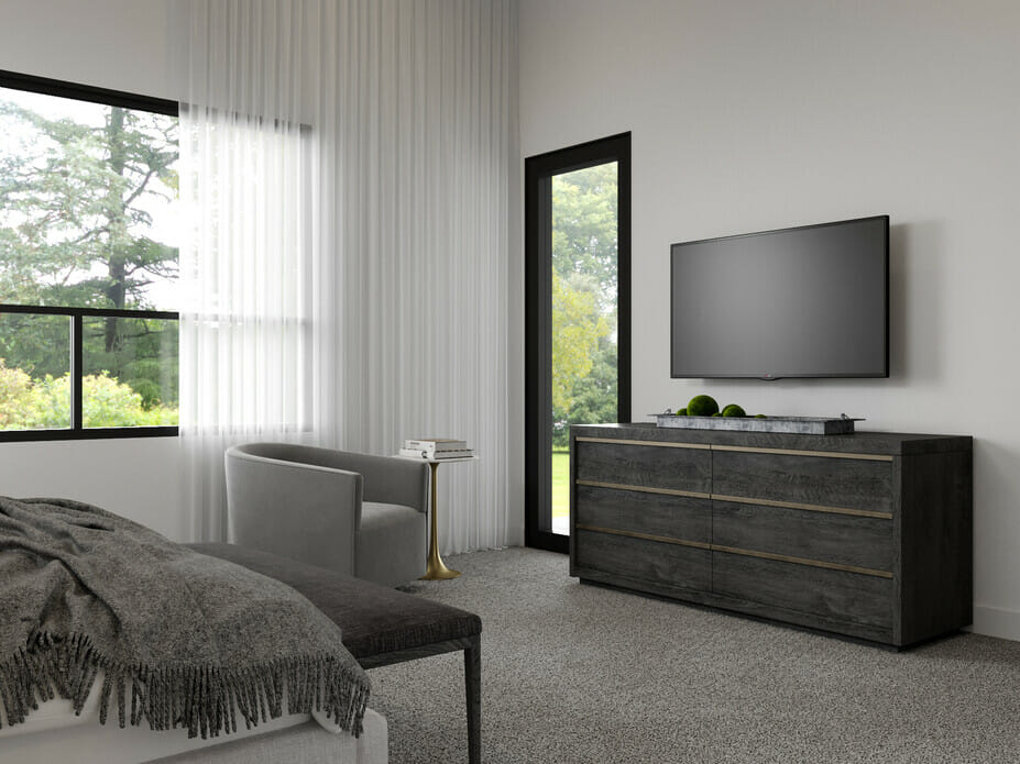 Contemporary interior design for a bedroom by Ryley B