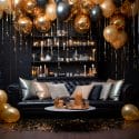 Decorate for New Year's Eve - living room new years eve decoration ideas