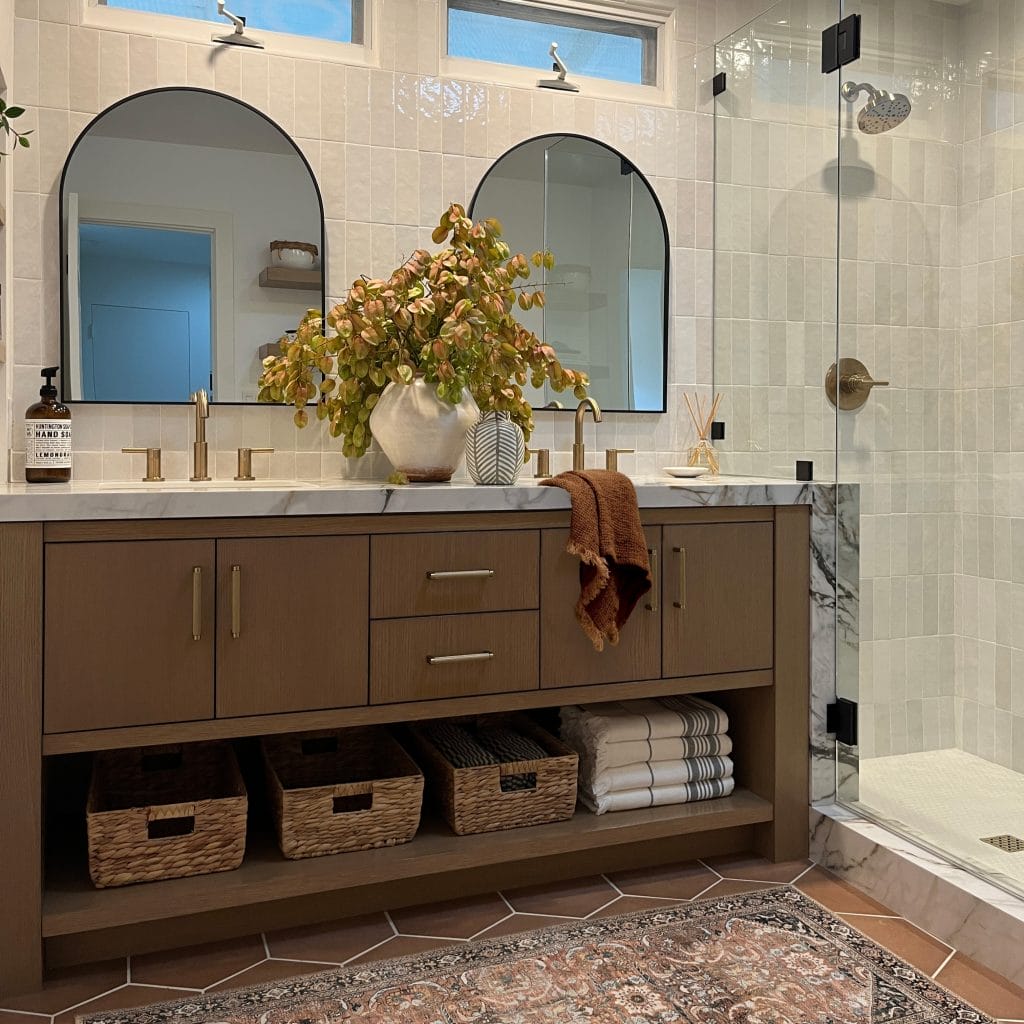 Ideas for decorating a bathroom by Decorilla designer, Bita T.
