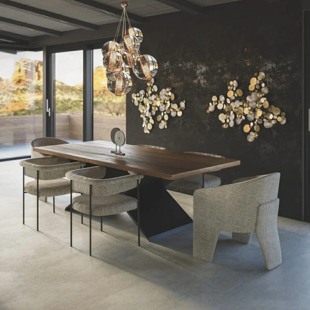 Industrial mid-century modern dining room ideas by Decorilla
