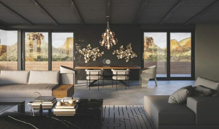 Before & After: Industrial Mid-Century Modern Design - Decorilla Online Interior Design