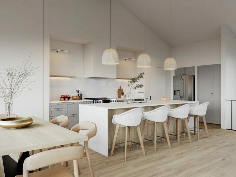 Gallery Detail: Before After Minimalist Scandinavian Kitchen Design
