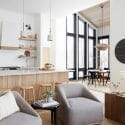 Organic open floor plan layout - house beautiful