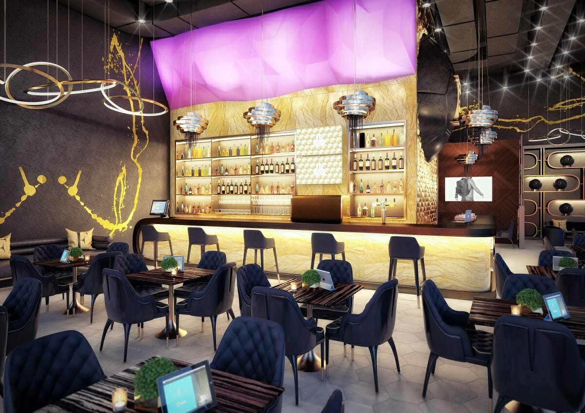 Restaurant en bar door virtuele interieurontwerper - Rajna Salvek