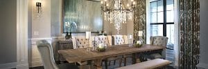 Transitional breakfast room