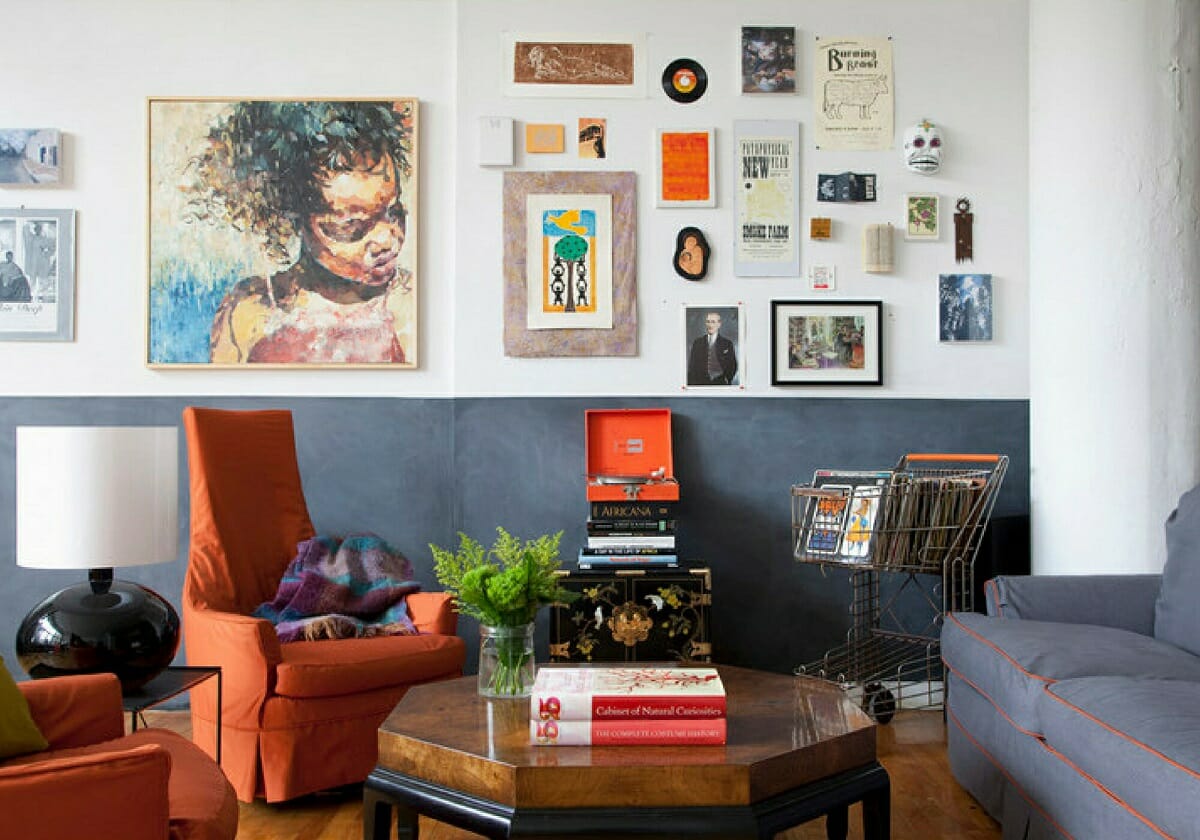 Types of interior design - Eclectic living room Mary D