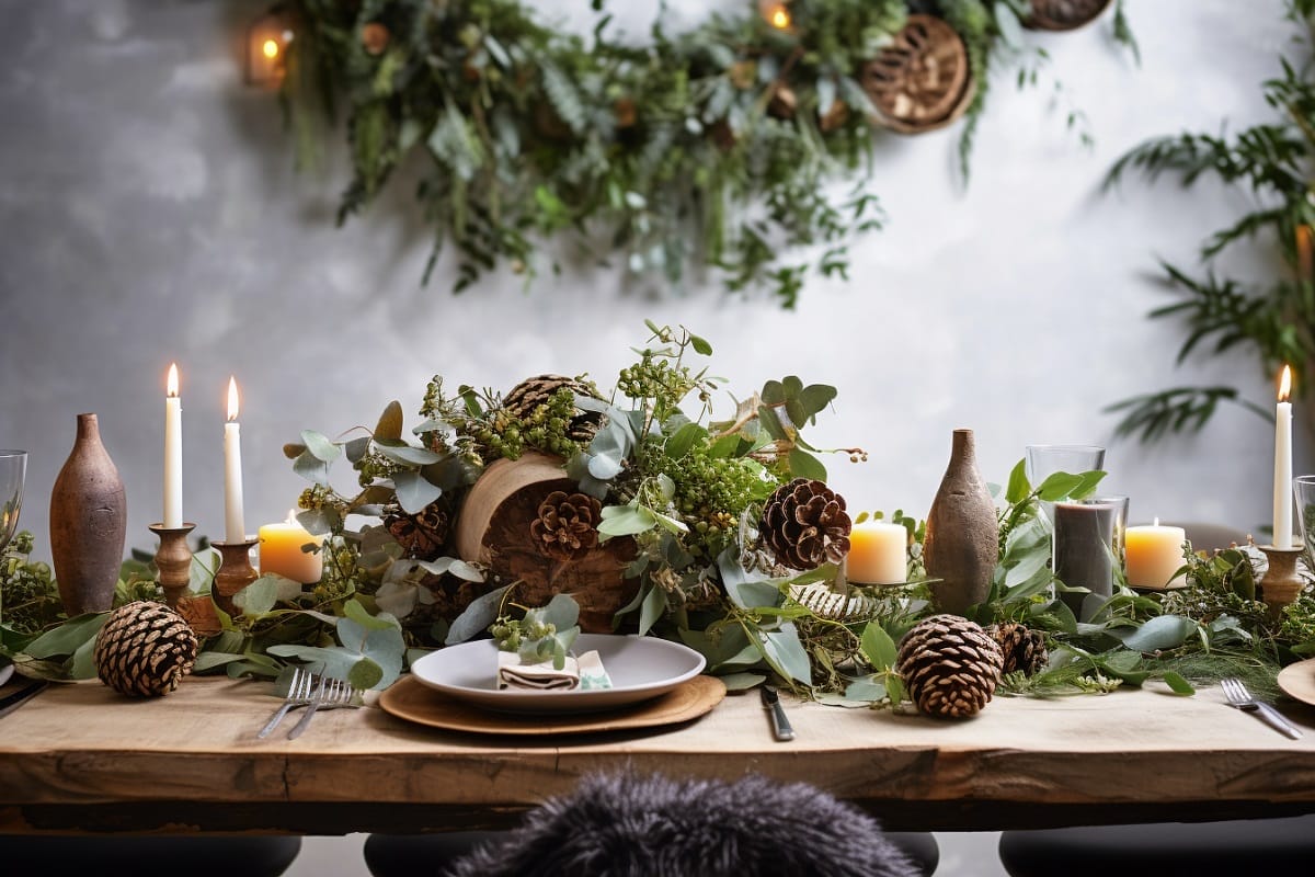 festive table - decorate for new years eve